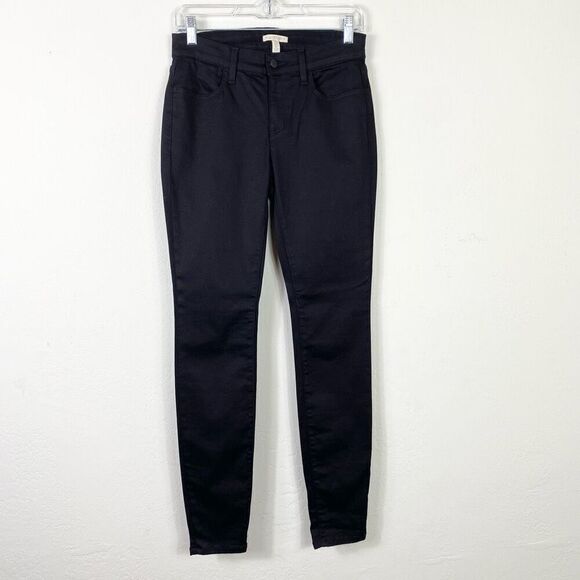 Eileen Fisher Black Mid Rise Skinny Jeans Size 4 - Picture 1 of 5